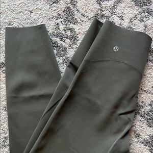 lululemon army green super hi-rise Leggings